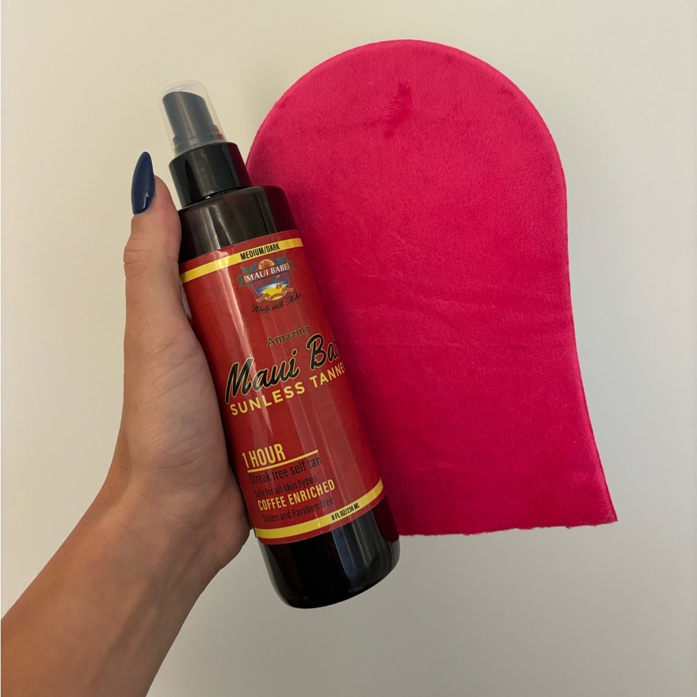 maui babe sunless tan with mitt included